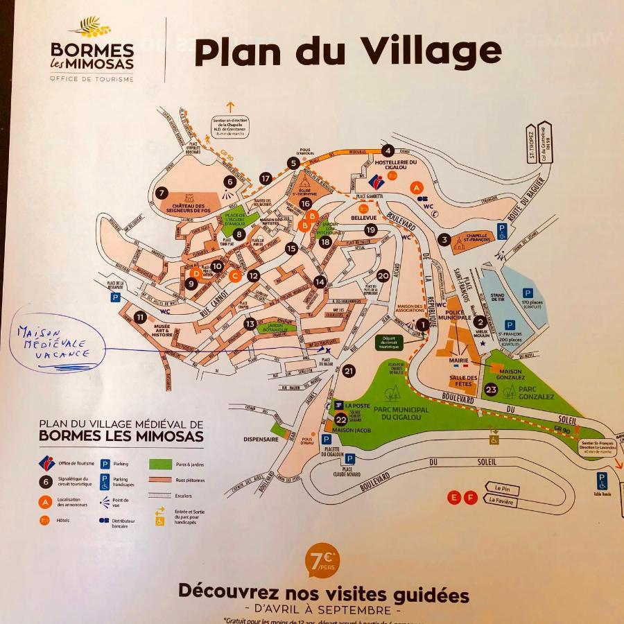 maison vacance Médiévale Bormes-les-Mimosas village Exterior foto